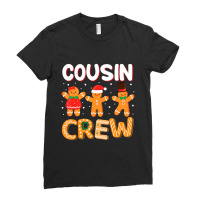 Cousin Crew Christmas Pajama Gingerbread Man Ladies Fitted T-shirt | Artistshot