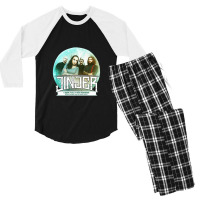 Jinje Men's 3/4 Sleeve Pajama Set | Artistshot