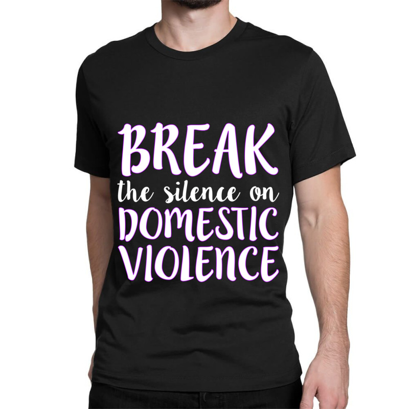 Break The Silence On Domestic Violence Awareness Product Classic T-shirt | Artistshot