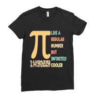 Funny Pi Day Teacher Quote, Pi Like A Regular Number But Infinitely Co Ladies Fitted T-shirt | Artistshot