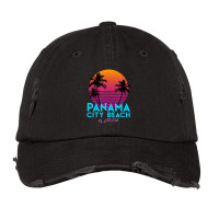 Panama City Beach Florida Retro 80s Vintage Cap | Artistshot