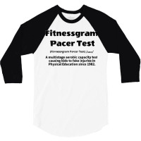 Womens Fitnessgram Pacer Test Fitness Testing V Neck T Shirt 3/4 Sleeve Shirt | Artistshot