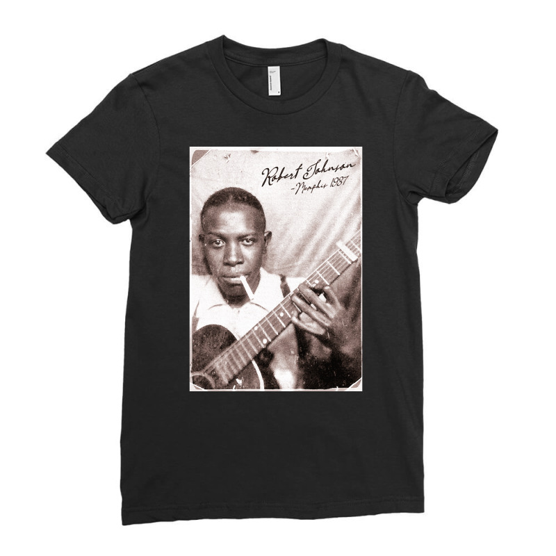 Robert Johnson, Memphis, Photo, Booth, Robert Johnson Art, Robert John Ladies Fitted T-Shirt by SHBNBF7 | Artistshot