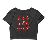 Santa S Yoga Positions Funny Christmas Crop Top | Artistshot