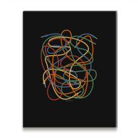 Modular Synthesizer Patch Cables Metal Print Vertical | Artistshot