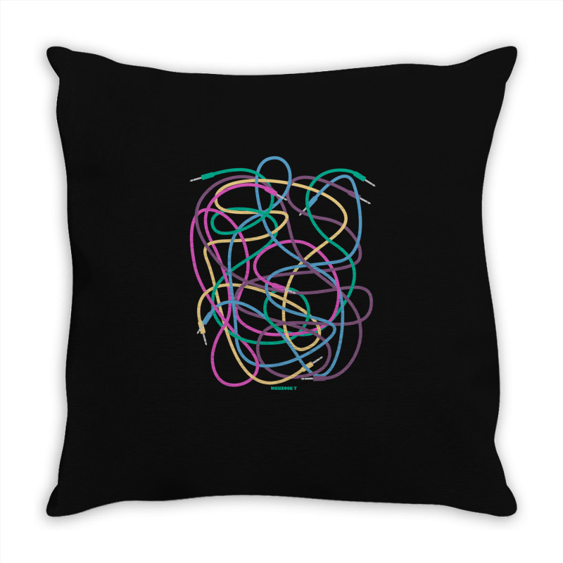 Modular Synthesizer Patch Cables 1 Throw Pillow | Artistshot