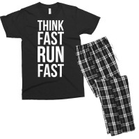 Think Fast Run Fast Shirt For Running Track Cross Country T Shirt Men's T-shirt Pajama Set | Artistshot