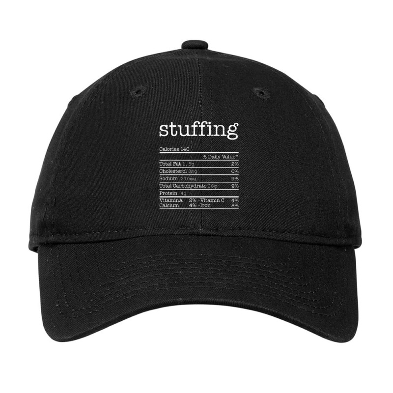 Stuffing Nutrition Facts Thanksgiving Christmas Food Adjustable Cap by cm-arts | Artistshot