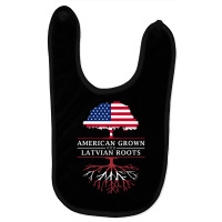 American Grown With Latvian Roots   Latvia Premium T Shirt Baby Bibs | Artistshot