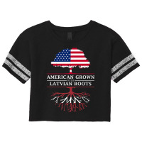 American Grown With Latvian Roots   Latvia Premium T Shirt Scorecard Crop Tee | Artistshot