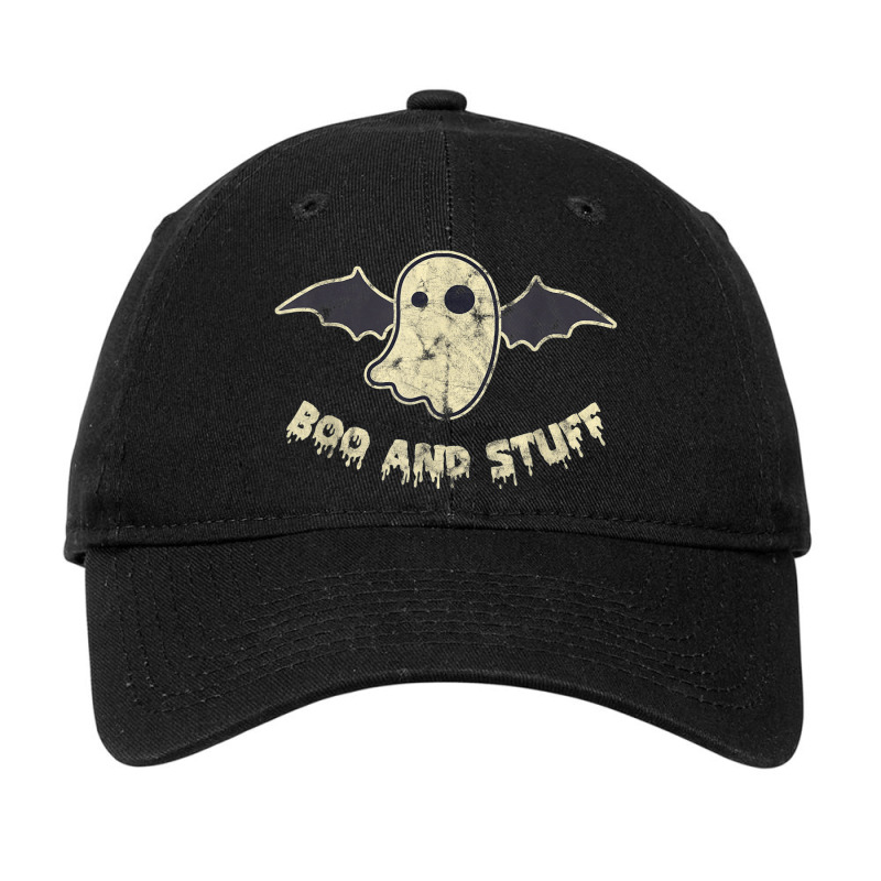 Boo And Stuff Ghost Vampire Bat Wings Halloween Adjustable Cap by Sombre | Artistshot