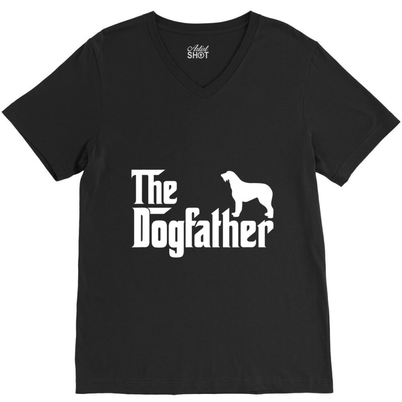 Irish Wolfhound Dogfather V-neck Tee | Artistshot