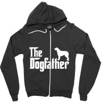 Irish Wolfhound Dogfather Zipper Hoodie | Artistshot