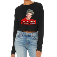 Angela Lansbury (jessica Fletcher) Murder She Wrote Confession. I Kill Cropped Sweater | Artistshot