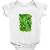 Plants Leafs Pattern   Monstera Deliciosa Baby Bodysuit | Artistshot