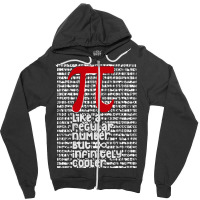 Pi Like A Regular Number But Infinitely Cooler (3) Zipper Hoodie | Artistshot