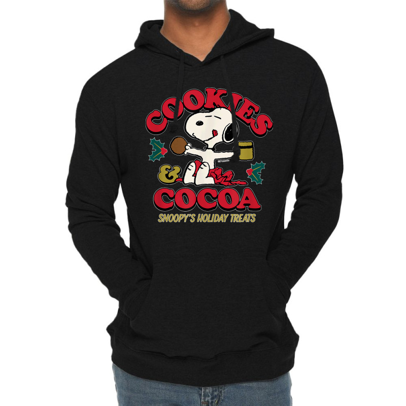 Peanuts Christmas Cookies & Cocoa Lightweight Hoodie | Artistshot