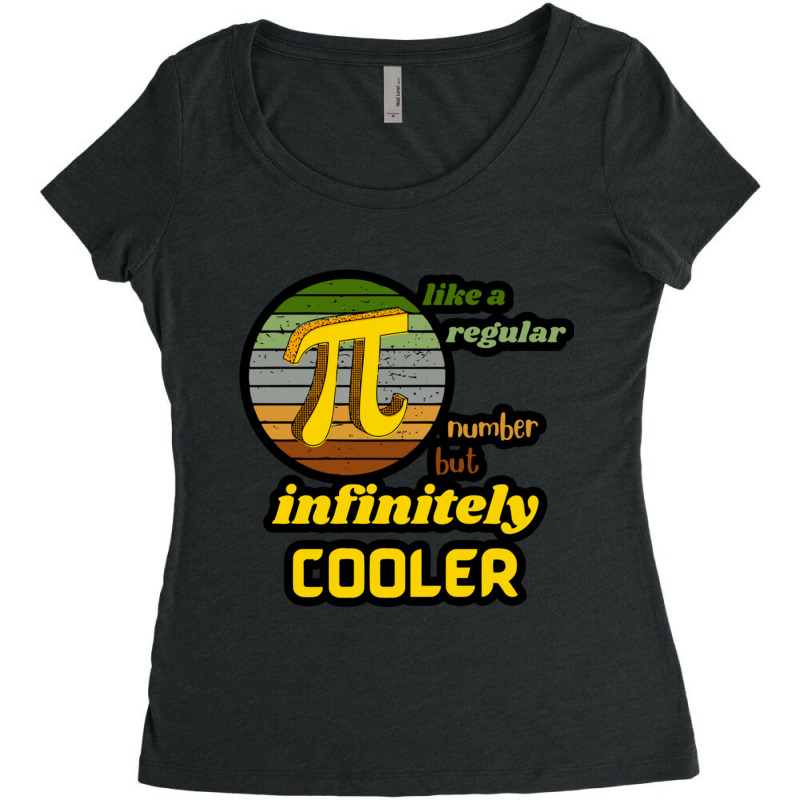 Pi Like A Regular Number But Infinitely Cooler (4) Women's Triblend Scoop T-shirt by cm-arts | Artistshot