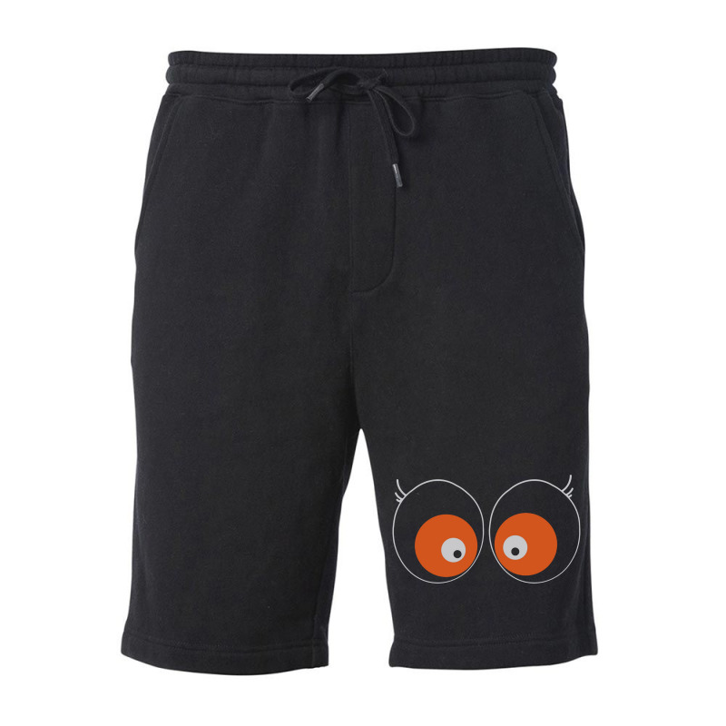 Cartoon Eyes Fleece Short | Artistshot