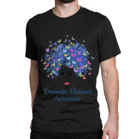 Domestic Violence Awareness Stop Violence End Silence Classic T-shirt | Artistshot