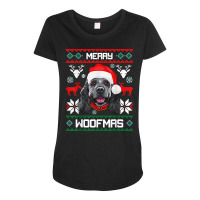 Cocker Spaniel Gift For Merry Christmas Woofmas Clothes T Shirt Maternity Scoop Neck T-shirt | Artistshot