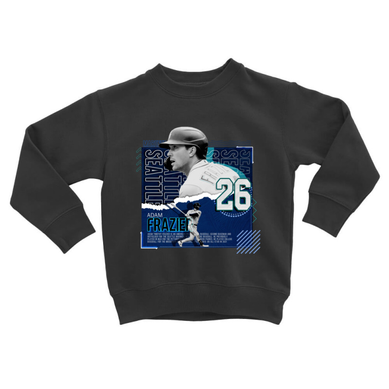 Adam Frazier Baseball Paper Poster Mariners Toddler Sweatshirt | Artistshot