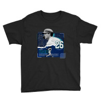 Adam Frazier Baseball Paper Poster Mariners Youth Tee | Artistshot