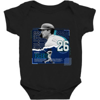 Adam Frazier Baseball Paper Poster Mariners Baby Bodysuit | Artistshot