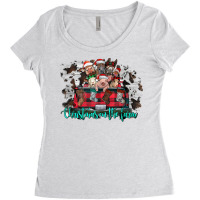 Christmas On The Farm Merry Christmas Farm Animals Western Tank Top Women's Triblend Scoop T-shirt | Artistshot