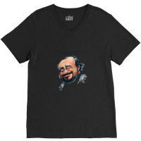 Opera Tenor Pavarotti V-neck Tee | Artistshot