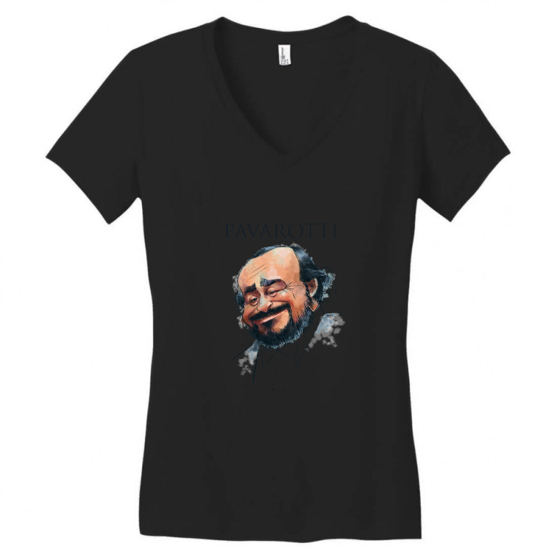 Opera Tenor Pavarotti Women's V-neck T-shirt | Artistshot