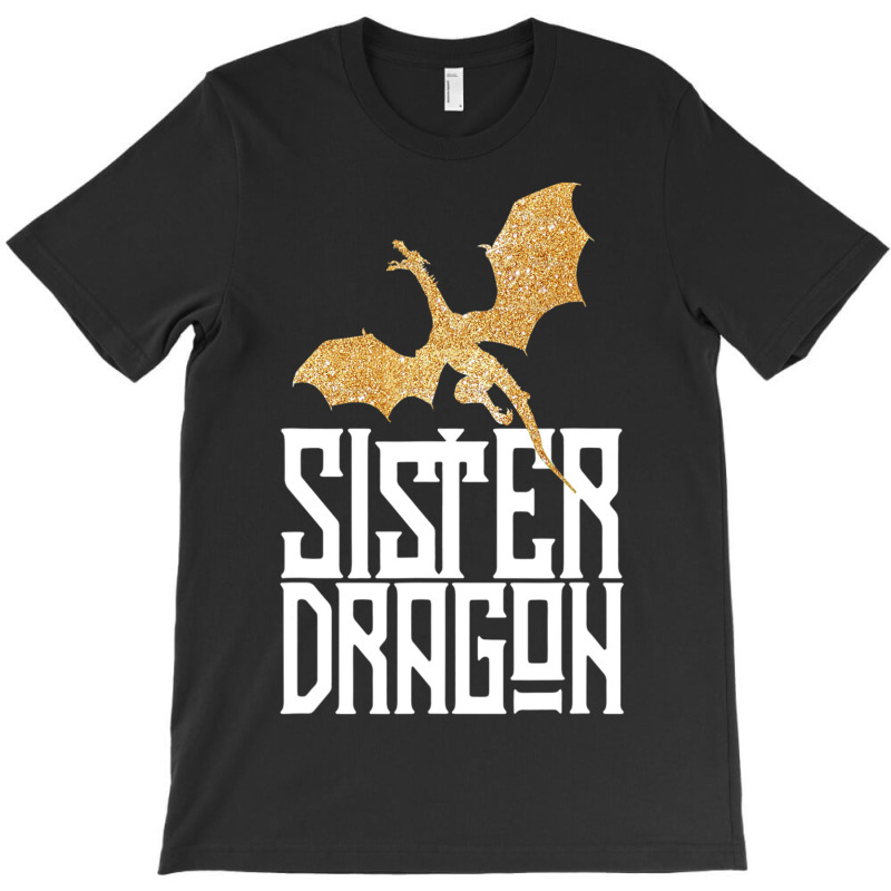 Sister Dragon Christmas  Matching Family Tribe Girls T-shirt | Artistshot