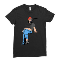 Animated Bobby Lee Podcasting Ladies Fitted T-shirt | Artistshot