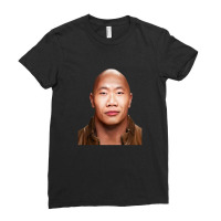 Dwayne The Wok Johnson -the Wock In Chinese Social Credit Points Meme  Ladies Fitted T-shirt | Artistshot