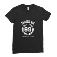 Made In 69 All Genuine Parts Ladies Fitted T-shirt | Artistshot
