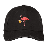 Beer Drinking Flamingo Drinker Wading Bird Oktoberfest Gift Sweatshirt Vintage Cap | Artistshot