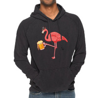 Beer Drinking Flamingo Drinker Wading Bird Oktoberfest Gift Sweatshirt Vintage Hoodie | Artistshot