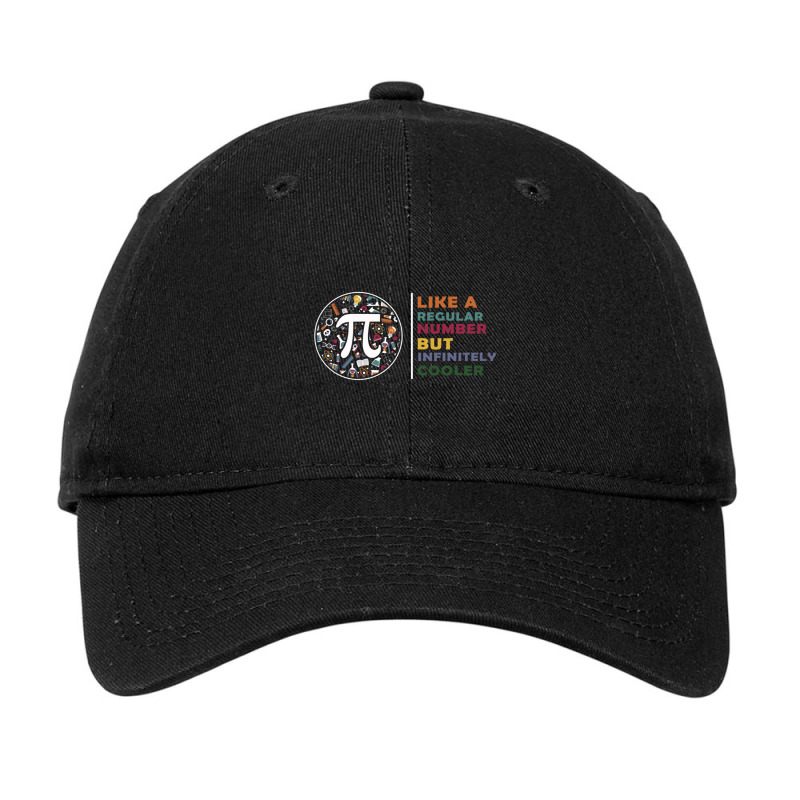 Pi Like A Regular Number But Infinitely Cooler Funny Pi Day  (1) Adjustable Cap | Artistshot