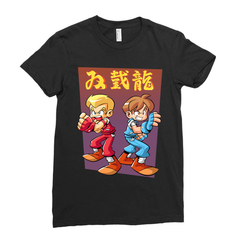 Billy _ Jimmy Lee_s Double Dragon     (1) Ladies Fitted T-Shirt by ERNIEHERNANDEZ | Artistshot