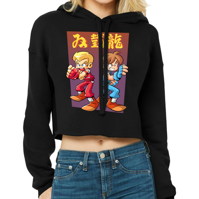 Billy _ Jimmy Lee_s Double Dragon     (1) Cropped Hoodie by ERNIEHERNANDEZ | Artistshot