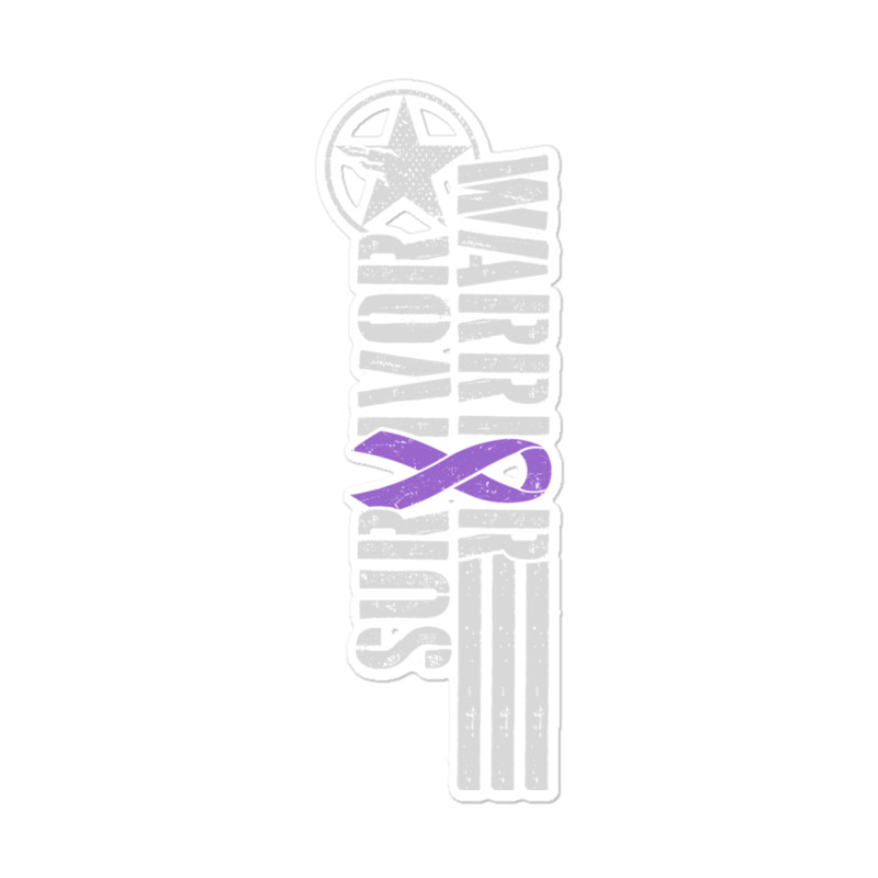 Domestic Violence Survivor - Purple Military-style Awareness Ribbon Sticker | Artistshot