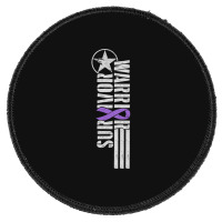 Domestic Violence Survivor - Purple Military-style Awareness Ribbon Round Patch | Artistshot