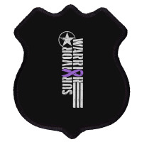 Domestic Violence Survivor - Purple Military-style Awareness Ribbon Shield Patch | Artistshot