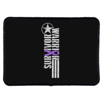 Domestic Violence Survivor - Purple Military-style Awareness Ribbon Rectangle Patch | Artistshot