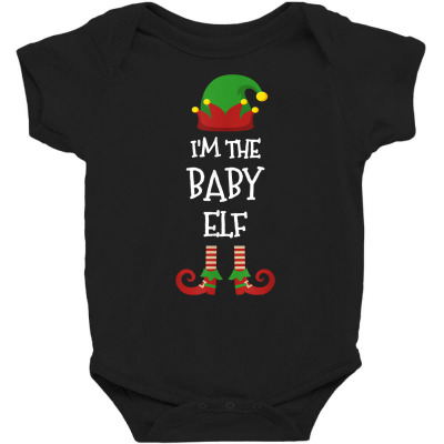 Baby Elf Family Matching Group Christmas Pajama Funny T Shirt Baby Bodysuit Designed By Afa Designs