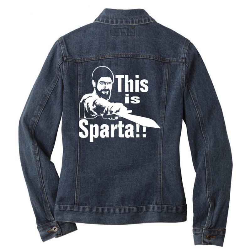 This Is Sparta Film Ladies Denim Jacket by cm-arts | Artistshot