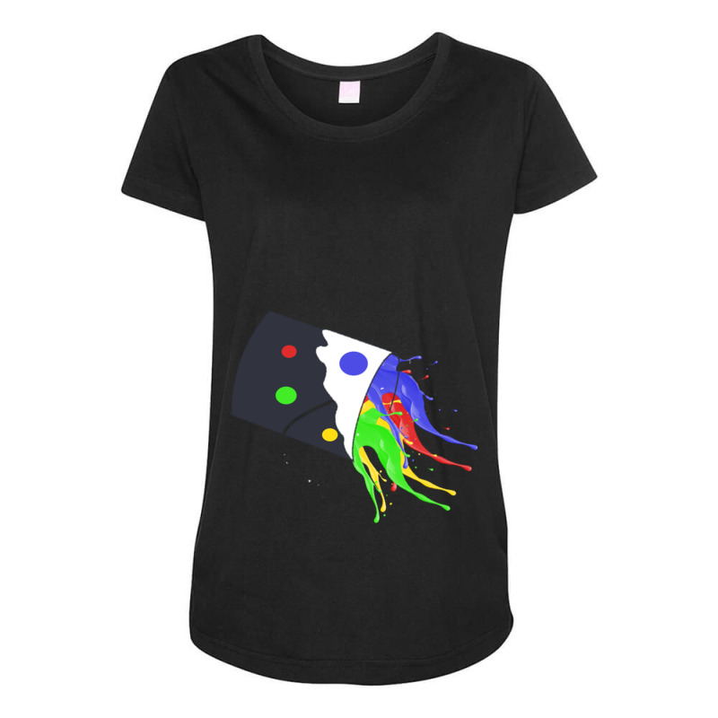 Color Maternity Scoop Neck T-shirt by ERNIEHERNANDEZ | Artistshot