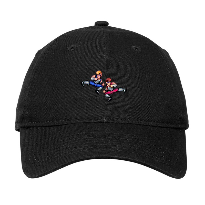 Double Dragon Flying Kicks Adjustable Cap by ERNIEHERNANDEZ | Artistshot