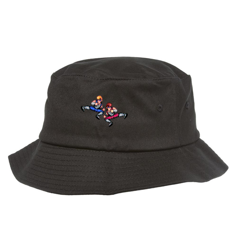 Double Dragon Flying Kicks Bucket Hat by ERNIEHERNANDEZ | Artistshot