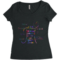 Pi Like A Regular Number But Infinitely Cooler Quote Pi Like A Regular Women's Triblend Scoop T-shirt | Artistshot